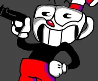 Cuphead with a gun