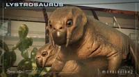 Lystrosaurus reptile