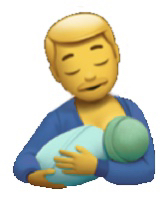 Breastfeeding man