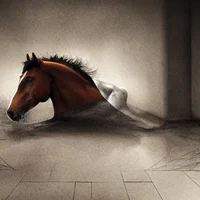 Non euclidean  horse