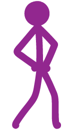 Purple Stickfigure