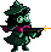 Ralsei with a gun