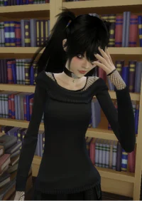 Goth shy Librarian