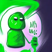 Green Blob Man