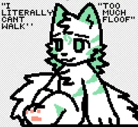 Mega floofy mintglas