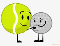 Golfball and tennisb