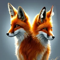 fox with two heads