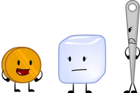 Ice cube coiny needl