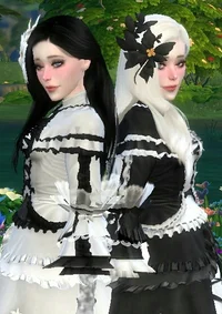 Cute Goth Twins