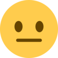 neutral face emoji