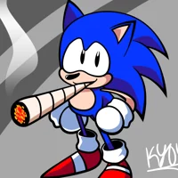 Sonic smoking blunt