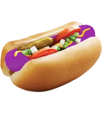 Purple Hot Dog