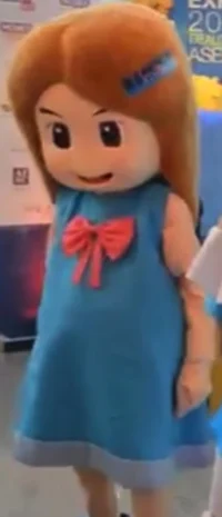 Blue-Dressed Mascot