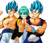 Vegetto y gogeta 