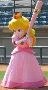 B-Ball Peach Mascot