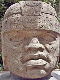 Olmec colossal head