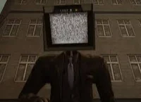 Large tv man