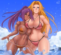 Rangiku and yoruichi