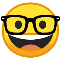 Emoji with glasses