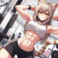 Gym Cat Girl