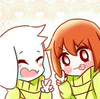 Chara and Asriel