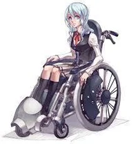 Disabled girl