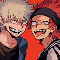 Kirishima and Bakugo