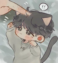 Baby cat-boy