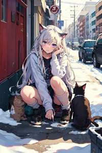 Homeless Catgirl