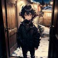 Boy at the threshold