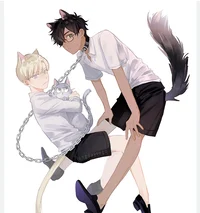 Cat and dog boys