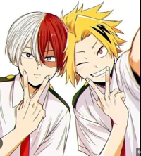 Denki and Todoroki