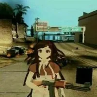 mikan has a gun