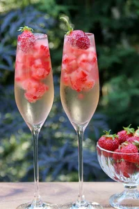 Strawberry champagne