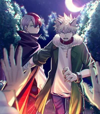 Shoto y Bakugo