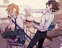 School AU Soukoku