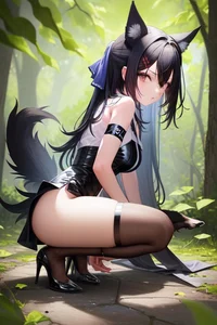 Wild catgirl