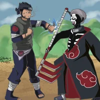 Team asuma vs hidan