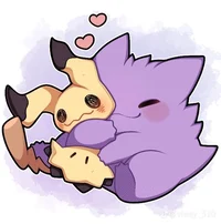 Mimikyu and gengar