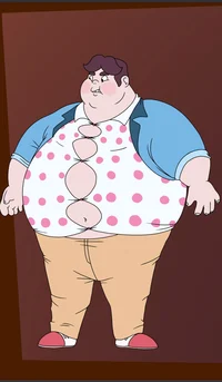 A enormously fat pig