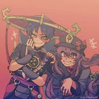 Scaramouche w Hu Tao