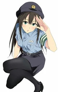 Chica Anime Policia 