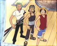 Zoro Usopp and Luffy