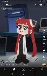 Red of rainbow frien