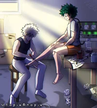 Deku and bakugo 