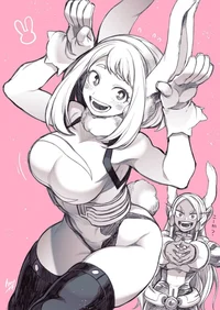 Uraraka y Mirko