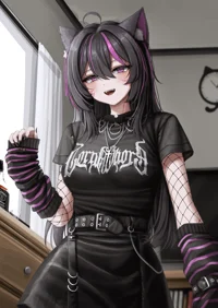 Goth Cat Girl