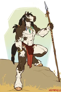 Tribe leader horse