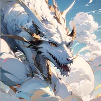 Big white dragon