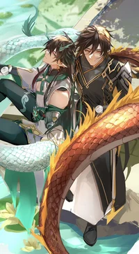 Dan heng and zhongli